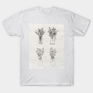 Flower Vase Collage T-Shirt